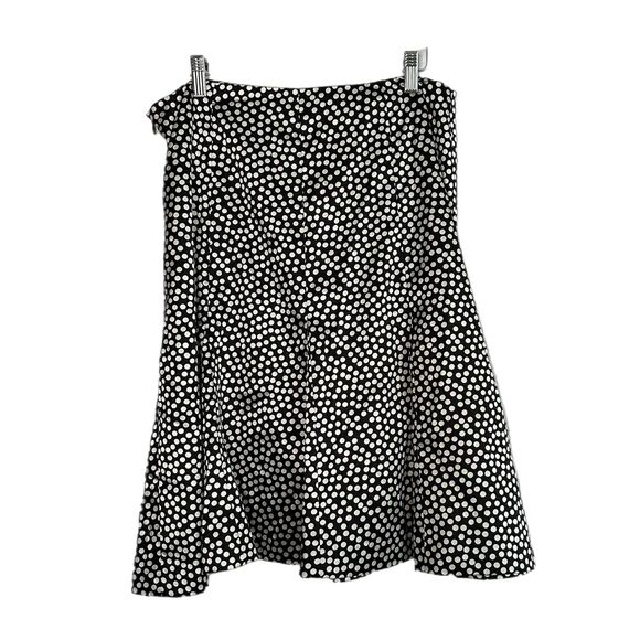 Dress Barn Black & White Polka Dot Knee-length Skirt, Size 10, Pre-owned - Picture 3 of 6